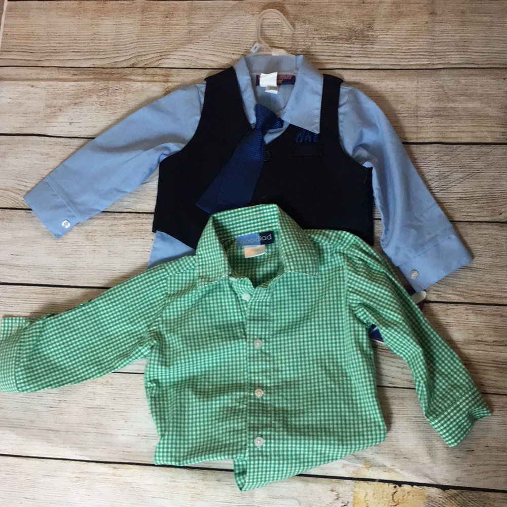 Two Piece Lot Toddler Boys Shirts (U2002)